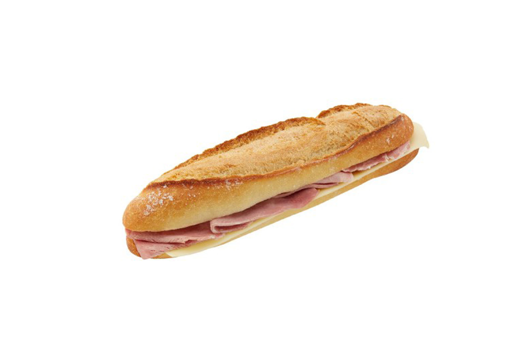 Sandwich baguette jambon