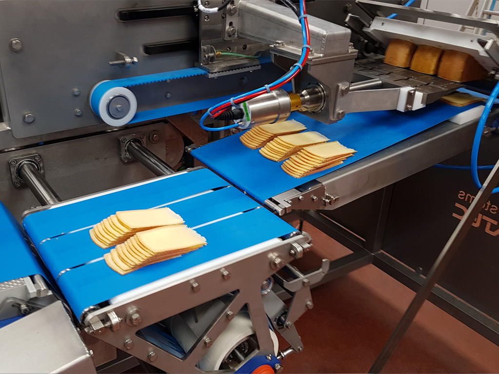 Round cheese slicing line - ERMA 11000TR