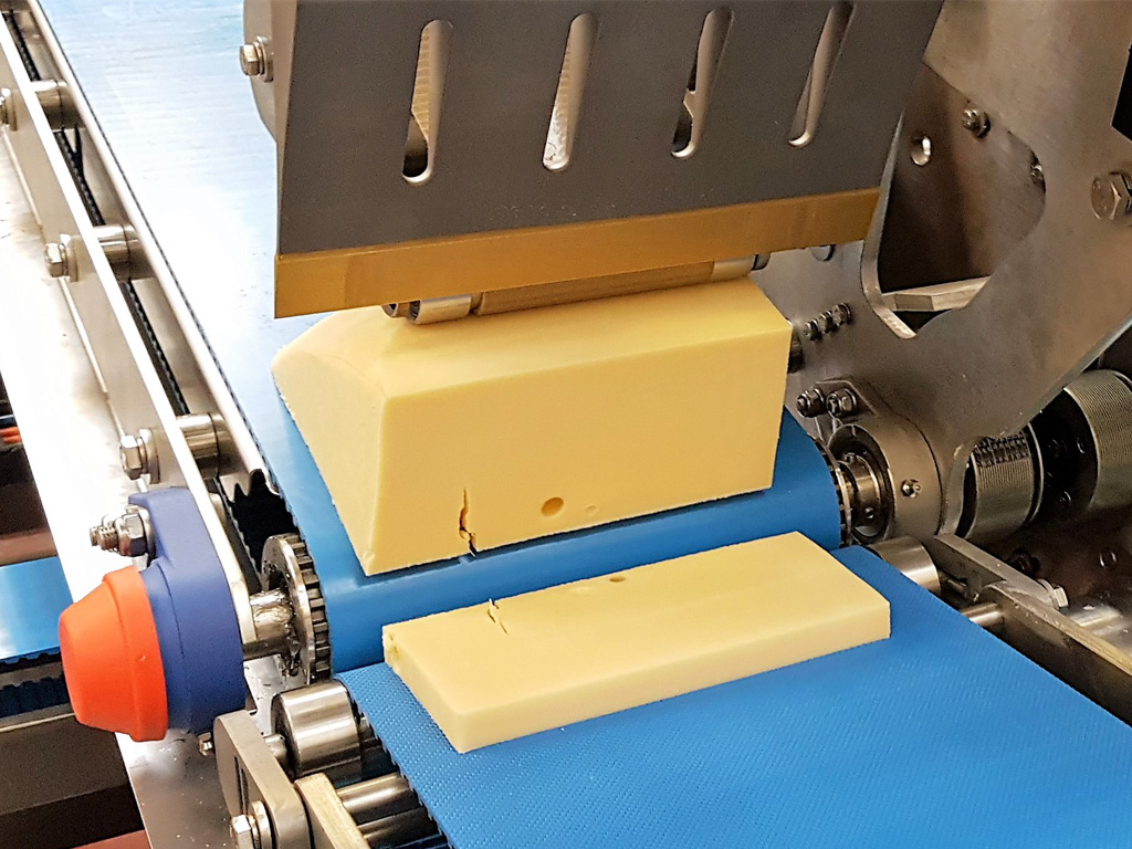 Emmental exact weight cutting line