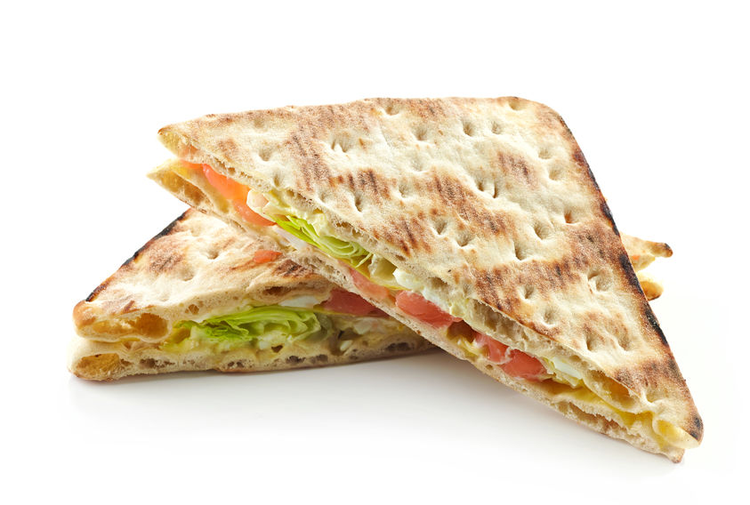 Sandwich triangle salade saumon pain polaire