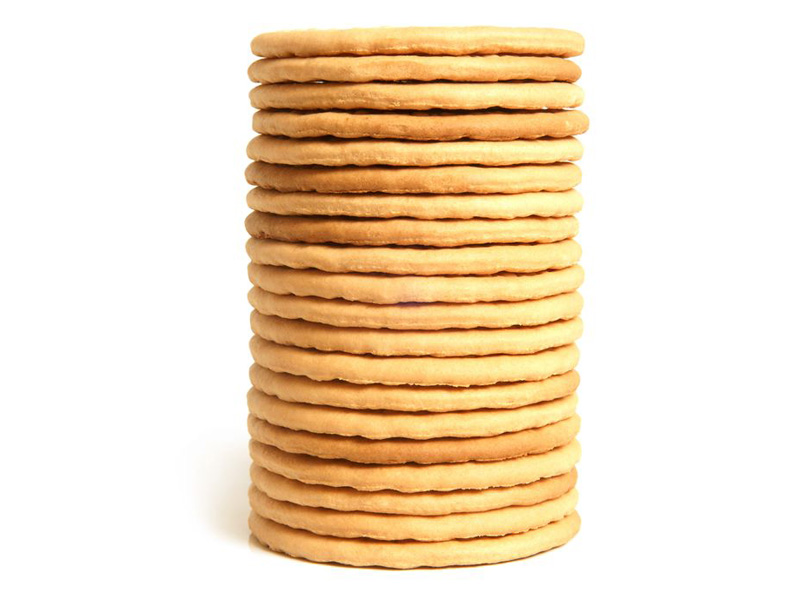 Pile de biscuit sec rond