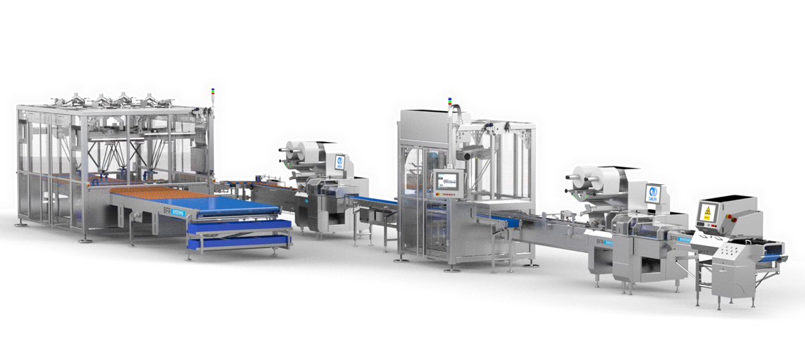 Pancake packaging line